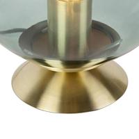 QAZQA Art deco tafellamp messing met groen glas - Pallon - thumbnail