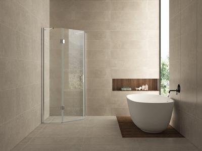 Douchecabine Wiesbaden Pentagon | 100x100x200 cm | 1 Draaideur | Chroom