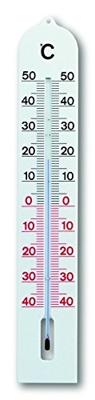 Buitenthermometer kunststof wit 41 cm