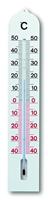 Buitenthermometer kunststof wit 41 cm - thumbnail