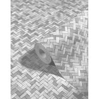 Noordwand Botanica Behang met rotan vlechtwerk 33314 - thumbnail