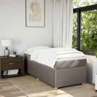 Boxspring met matras stof taupe 80x200 cm - thumbnail