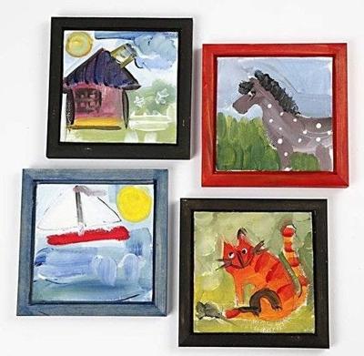 Creativ Company Canvas paneel, afm 10x10 cm, dikte 3 mm, 280 gr, wit, 1 stuk