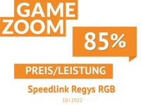 Speedlink REGYS RGB Gaming Chair - Black Fabric - thumbnail