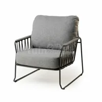 Tierra Outdoor Loungestoel Rivera Charcoal - thumbnail