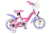 Disney minnie cutest ever! kinderfiets - meisjes - 12 inch - roze - twee handremmen - thumbnail