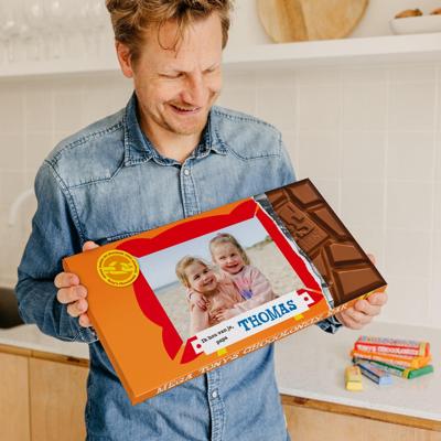 Mega Tony's Chocolonely met naam en foto (5 repen) Mega Tony's Chocolonely met naam en foto (5 repen)