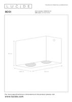 Lucide BODI - Plafondspot - 2xGU10 - Wit - thumbnail