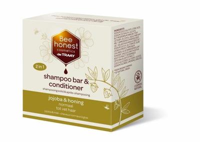 Traay Bee Honest Shampoobar jojoba & honing 80 Gram Traay Bee Honest Shampoobar jojoba & honing 80 Gram