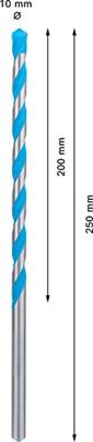 Bosch Accessories EXPERT CYL-9 MultiConstruction 2608901485 Multifunctionele boor 1 stuks 10 mm Gezamenlijke lengte 250 mm Cilinderschacht 1 stuk(s) - thumbnail
