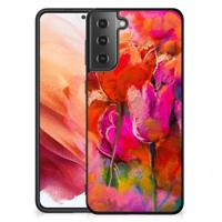 Kleurrijke Telefoonhoesje Samsung Galaxy S21 Tulips - thumbnail