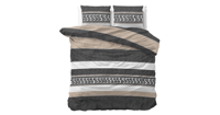 DreamHouse Bedding Northern Stripe - Grijs Lits-jumeaux (240 x 220 cm + 2 kussenslopen) Dekbedovertrek - thumbnail