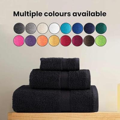 VidaXL Gastendoek solund 25 pcs zwart 70 x 140 cm 550 gsm