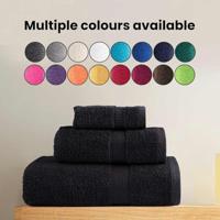 VidaXL Gastendoek solund 25 pcs zwart 70 x 140 cm 550 gsm - thumbnail