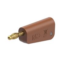 Stäubli LM-4A-39 Lamellenstekker Stekker Stift-Ø: 4 mm Bruin 1 stuk(s) - thumbnail