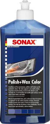 SONAX auto polijstmiddel "polish & wax color nanopro" color polish + wax blue