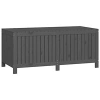 Tuinbox 147x68x64 cm massief grenenhout grijs - thumbnail