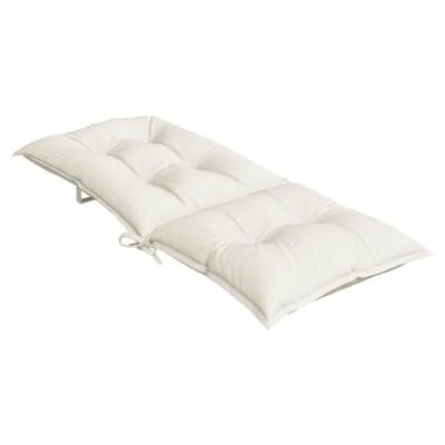 VidaXL Stoelkussens 6 st hoge rug 120x50x7 cm stof gemêleerd crème VidaXL Stoelkussens 6 st hoge rug 120x50x7 cm stof gemêleerd crème