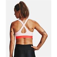 Sportbeha Under Armour Mid Crossback Roze Maat XS - thumbnail