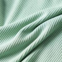 Kindershirt met lange mouwen lage col 104 donkermintkleurig - thumbnail