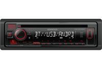Kenwood KDC-BT430U CD-autoradio met Bluetooth handsfree (high-performance tuner, geluidsprocessor, USB, Android- en Spotify Control, 4x50 watt, rood) zwart - thumbnail