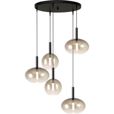 Masterlight 5L vide hanglampLido met gold-fading glas - 2862-05-02-50-5-13