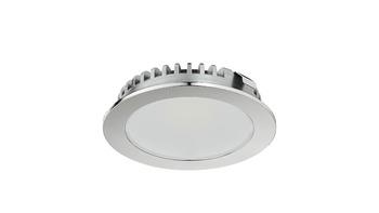 LED inbouwspot 12V 2.5W 135 lumen 2700K 100° 58mm dimbaar chroomkleurig IP20 Hafele