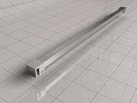 Wiesbaden Stabilisatiestang 120 cm Geborsteld Staal - thumbnail