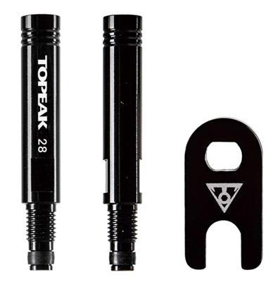 Topeak ventiel verlenger set frans 28mm