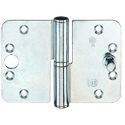 BSW veiligheids kogelstiftpaumelle - SKG*** afgerond - 89x127x3 mm - v-rd bb 807 gv - draairichting 1