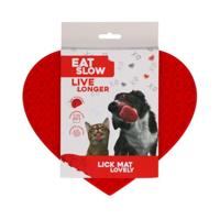 Eat Slow Live Longer Lick Mat Lovely Red - thumbnail