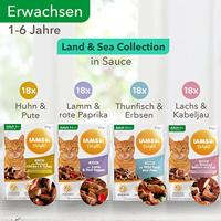 Iams Delights Adult Land & Sea Collection in gravy natvoer kat (72x85g) 72 x 85 g - thumbnail