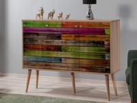 Commode MINDY 3 deuren multi kleuren - thumbnail