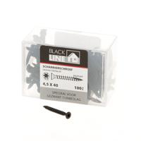 Blackline Scharnierschroef Hcp Zwart Pk-8Mm Torx TX20 +Snijpunt 4.5X40 | 100 stuks - 6904.30.14540 - thumbnail