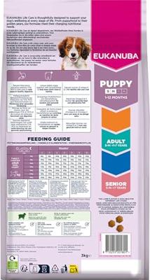 EUKANUBA Puppy Small/Medium Lamb & Rice - droog hondenvoer - 3kg