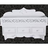 Wandschap met 3 lades en 2 knoppen - thumbnail