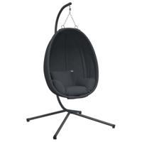 VidaXL Hangstoel met standaard stof en staal antracietkleurig - thumbnail