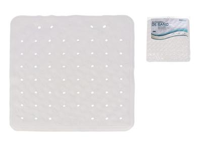 Gerimport Badmat Anti-slip 45 x 45 Cm Rubber Wit