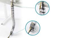 Digitus DA-90506 Kabelslang ABS kunststof, Metaal Zilver flexibel (l x b x h) 130 x 6.7 x 3.5 cm 1 stuk(s) - thumbnail