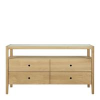 Ethnicraft Dressoir 'Spindle' Geolied Eikenhout, 150cm, kleur Naturel - thumbnail