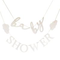 Letterslinger &apos;Babyshower&apos; Met Wolken - thumbnail