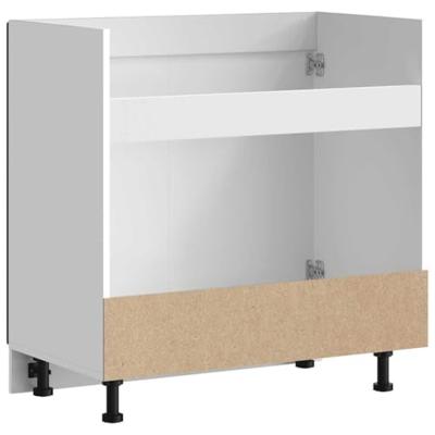 Spoelbakonderkast Lucca bewerkt hout zwart Spoelbakonderkast Lucca bewerkt hout zwart