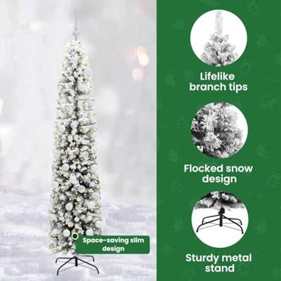 VidaXL Kunstkerstboom groen 180 cm pvc en staal en kunststof