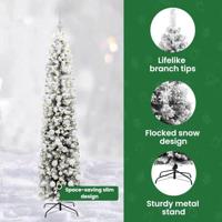 VidaXL Kunstkerstboom groen 180 cm pvc en staal en kunststof - thumbnail