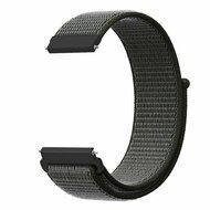 Garmin Vivomove 3 / HR / Luxe / Sport / Style / Trend - Sport Loop nylon bandje - Donkergroen met grijze band - thumbnail
