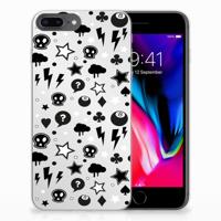 Silicone Back Case Apple iPhone 7 Plus | 8 Plus Silver Punk - thumbnail