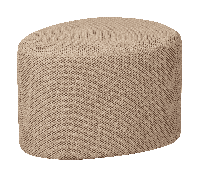 WOOOD Poef 'Puuk' Mesh, kleur Naturel