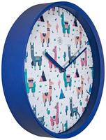 NeXtime NX-7352 Wandklok NXt Alpalca Dia 30cm Kunststof Blauw - thumbnail