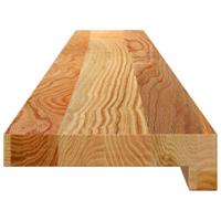 VidaXL Vensterbanken 2 st 120x15x2 cm massief eikenhout lichtbruin - thumbnail