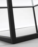 Kave Home Salontafel 'Blackhill' Glas met zwart frame, 80 x 80cm - thumbnail